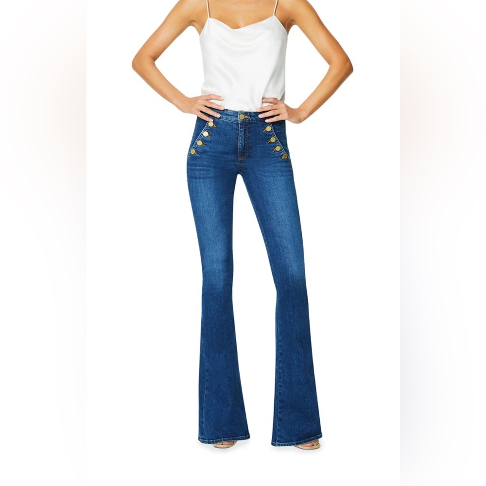 Ramy Brook Helena Mid-Rise Flare Jeans